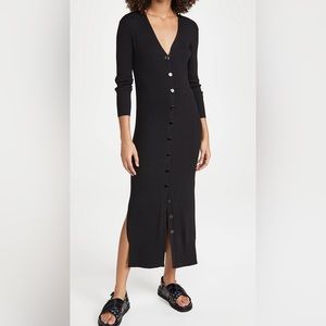 Line & Dot Simone Sweater Dress Black sz Small